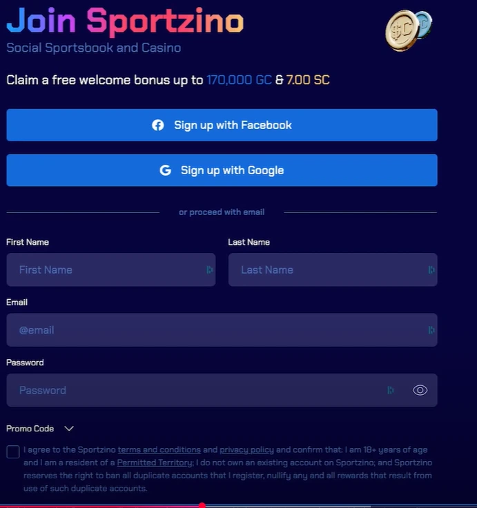 Sportzino Login
